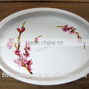 2015 New Decal Ceramic Oval Dinner Plate thumbnail-1