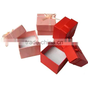 Very Small Custom Paper Ring Box With Soft Foam Inserts thumbnail-1