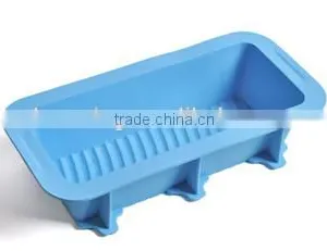 100% Food Grade Large Size Rectangle Loaf Toast Bread Cake Silicone Mould thumbnail-4