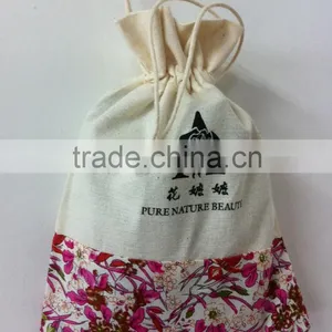 Wholesale Plain Standard Size Promotional Organic Muslin Cotton Drawstring Bag thumbnail-2