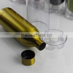 24oz Double-wall Sports Bottle Stainless Steel Liner Plastic Outer thumbnail-3