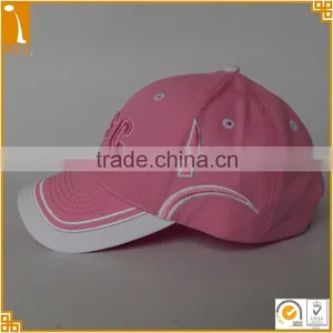 New Custom Female 6 Panel 100%cotton 3D Embroidered Curved Baseball Cap Wholesale thumbnail-3
