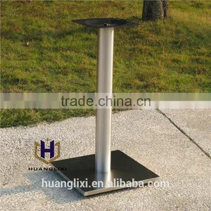 2016 Quadrate Brushed Stainless Steel Table Leg Stainless Steel Chassis Restaurant Table Frame Coffee Room Furniture Legs thumbnail-2
