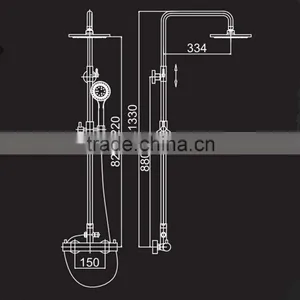 Health Thermostatic Shower Column Set thumbnail-6