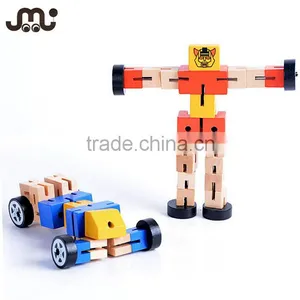 Mini Wooden Toy Autobot thumbnail-1