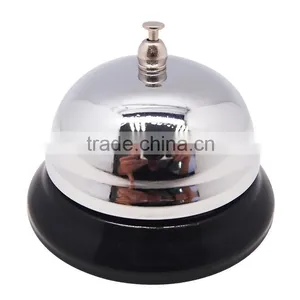 Table Call Bell in Silver Plated Cover With Colorful Painted Base thumbnail-3
