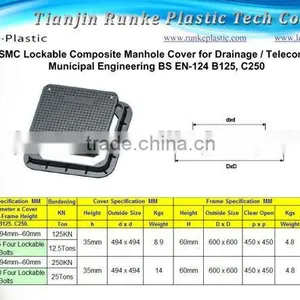 FRP Composite Manhole Cover BS EN124 thumbnail-1