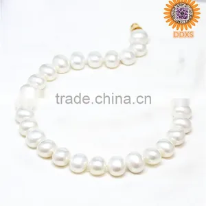 AAAA+ White Oval Southsea Shell Pearl Necklace thumbnail-3
