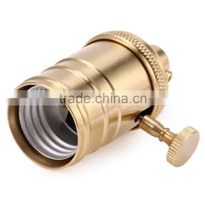 Restro Ediosn Bulb Brass Lampholder E27 E26 Pendants Switch Lamp Socket thumbnail-2