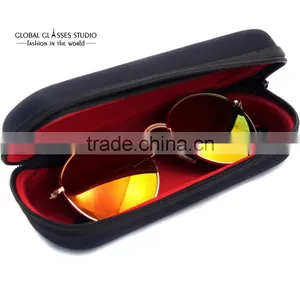 Protable Sunglasses Pouch Zipper Eyeglasses Hard Black Case 160*70*40mm For Small Sunglasses and Optica Frames Case005 thumbnail-2