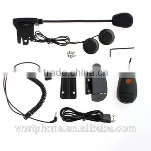 Handfree Motorcycle Helmet Bluetooth Headset Intercom thumbnail-3