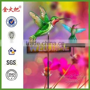 Metal Bird Welcome Garden Stake thumbnail-1