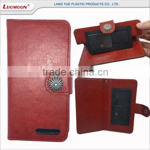Universal Wallet Stand Flip Leather Phone Case for Alcatel Flash 3 2 One Touch Pop Star 3 5 Fierce xl Pixi 3 (4.5) thumbnail-1