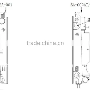 China Good Price for Saab Aluminum Radiator Plastic Tank With Car Accessories thumbnail-3