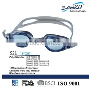 Triton - Classic Water Sports Comfortable Teenager Swimming Goggles thumbnail-1