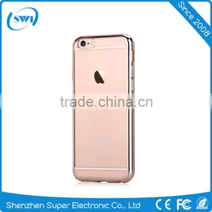 Cell Phone Transparent Matte Plating Soft TPU Cases Cover For Iphone 6 6S 6 Plus thumbnail-2