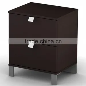 Akao Nightstand Bed Side Table Timber Night Table Panel Furniture thumbnail-1