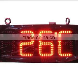 Sinoela Led Time /temperature/humidity Sign/ Led Digit Tube Display Outdoor Time and Temperature Led Display thumbnail-1