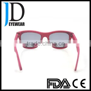 Custom Logo Natural Wood Free Sample Aviator Sunglasses thumbnail-3