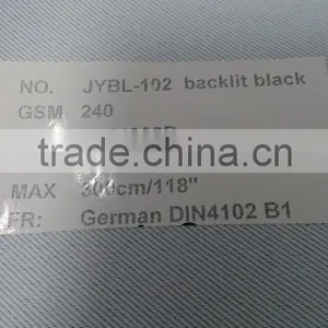JYBL-102 the Latest Dye Sublimation Backlit Black Fabric thumbnail-1