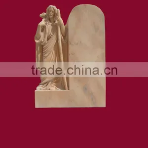 European Style White Marble Tombstone HT-S-MB105 thumbnail-1
