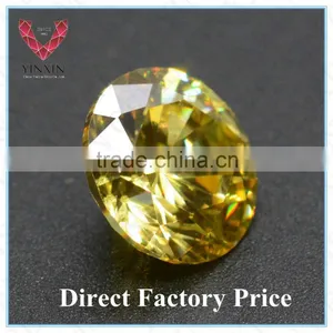 2015 Hot Sale Synthetic Diamond Making Machine Cut CZ Golden Gemstone Prices thumbnail-3