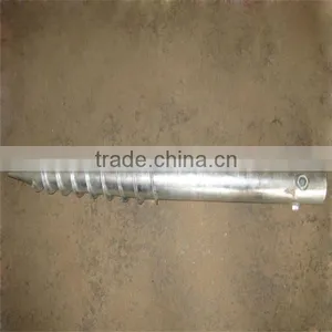 Hot Sale! Manufacturer Sell Big Galvanzied Spiral Ground Screw Pile thumbnail-1