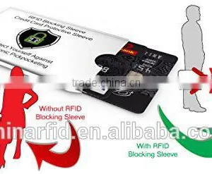 Alluminum/PET Waterproof Security Wallet RFID Blocking Sleeve With Factory Low Price thumbnail-2