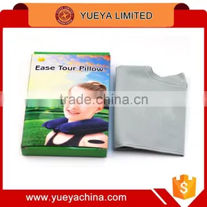 Inflatable Soft Car Head Neck Rest Compact Air Cushion Pillow For Travel Flight thumbnail-1