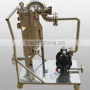 New Design ISO 9001 Certification Sanitary Industrial Batch Movable Bag Filter Housing thumbnail-1