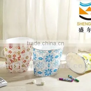Ellipse Plastic Trash Bin, Plastic Can & Bucket, Stand thumbnail-1