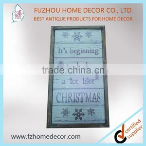 2016 New Style Christmas Wooden Sign With Glitter Powder thumbnail-1