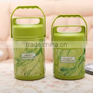 Wholesale Stock Small Order With Handle Double Layers All Steel Tankbento Boxes thumbnail-2