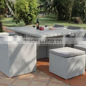 Alum Rattan Dining Set/ PE Wicker Dining Set/ Outdoor Furniture thumbnail-1