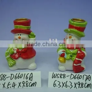 Wholesale Dolomite Snowman Candle Holder thumbnail-1