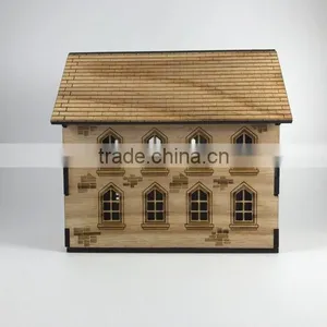 Wooden House Night Light - Tea Light Holder thumbnail-1