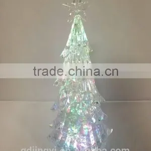 14.8inch New Acrylic Product Transparent LED Lighted Christmas Tree for Christmas Decoration thumbnail-4
