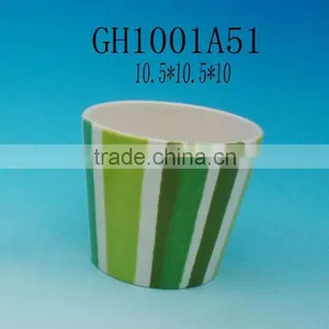Chinese Ceramic Blue And White Flower Pot thumbnail-1