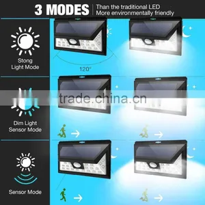 44 LED Solar Security Light With 5 LEDs Both Side, 120 Degree Wide Angle Motion , Outdoor Waterproof Led Street Light thumbnail-4