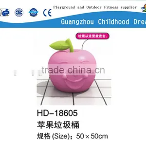 (HD-18605)Lovely Pink Apple Plastic Dust Bin thumbnail-1
