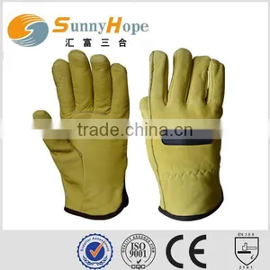 Sunnyhope Leather Fashion Driving Gloves Working Gloves thumbnail-1
