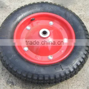 Air Wheel 14x4 Tool Cart Ues Wheels Rubber Wheel 4.00-8 With Steel Rim thumbnail-6