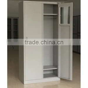 High Quality Cold Rolled Steel Two-door Locker/closet/ Wardrobe for Storgae thumbnail-3