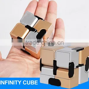 Original Factory Wholesale Newest Fidget Cube Children Desk Toy Infinity Cube Metal Display Cubes thumbnail-1