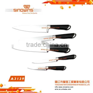 A3139 Super Quality 5pcs Stainless Steel Knife Set With ABS Handle thumbnail-2