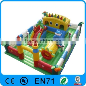 Amusement Park Inflatable Castle, Inflatable Blue Cat Bouncy Castle thumbnail-1