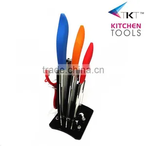 High Quality 4pcs Ceramic Knives Set With Stand thumbnail-2