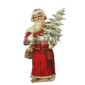 Santa Design Decoration Best Gift Wood Christmas Tree Ornaments thumbnail-1