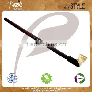 2017 hi Quality & Creative Hot Selling Popular Ebony Wood Smoking Pipe thumbnail-1