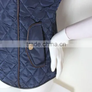 Woman Formal Sleeveless Jacket , Winter Padding Woman Vest For Sale thumbnail-4